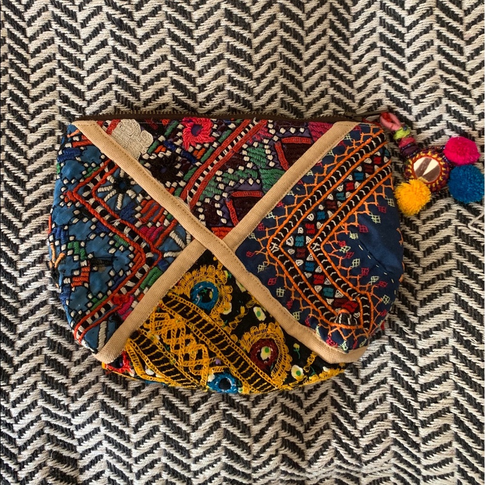Gypsy River Embellished Coin Clutch.